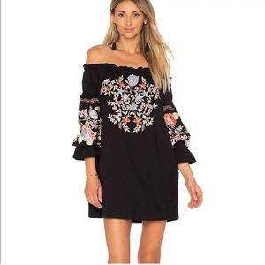NWT! Free People Fleur Du Jour
Embroidered Mini Dress Size L